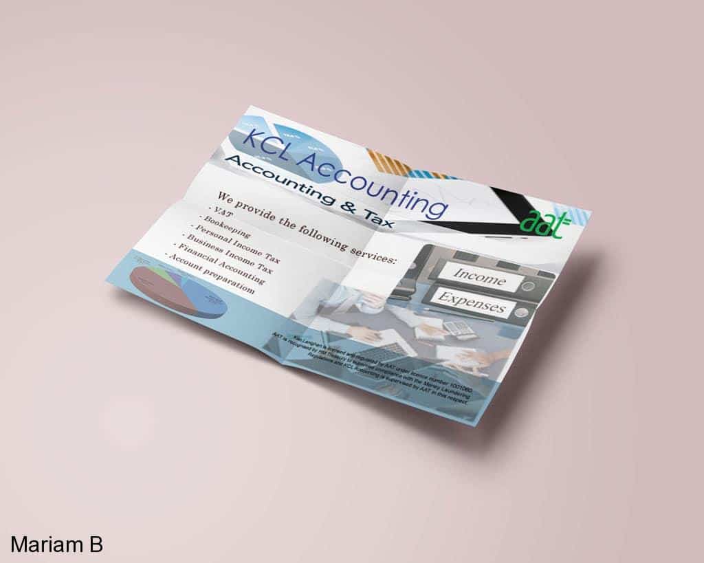 Web & Print Design Portfolio 19 Mariam Cheaitou Bazzi Web & Print Design Portfolio Accounting and tax promotional brochure design portfolio example created by a Windsor, Ontario graphic designer.