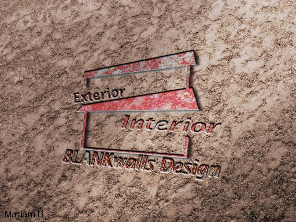 Branding Design Portfolio 18 Mariam Cheaitou Bazzi Branding Design Portfolio BLANKwalls Design logo concept for an interior and exterior design brand, created as a graphic design portfolio project.