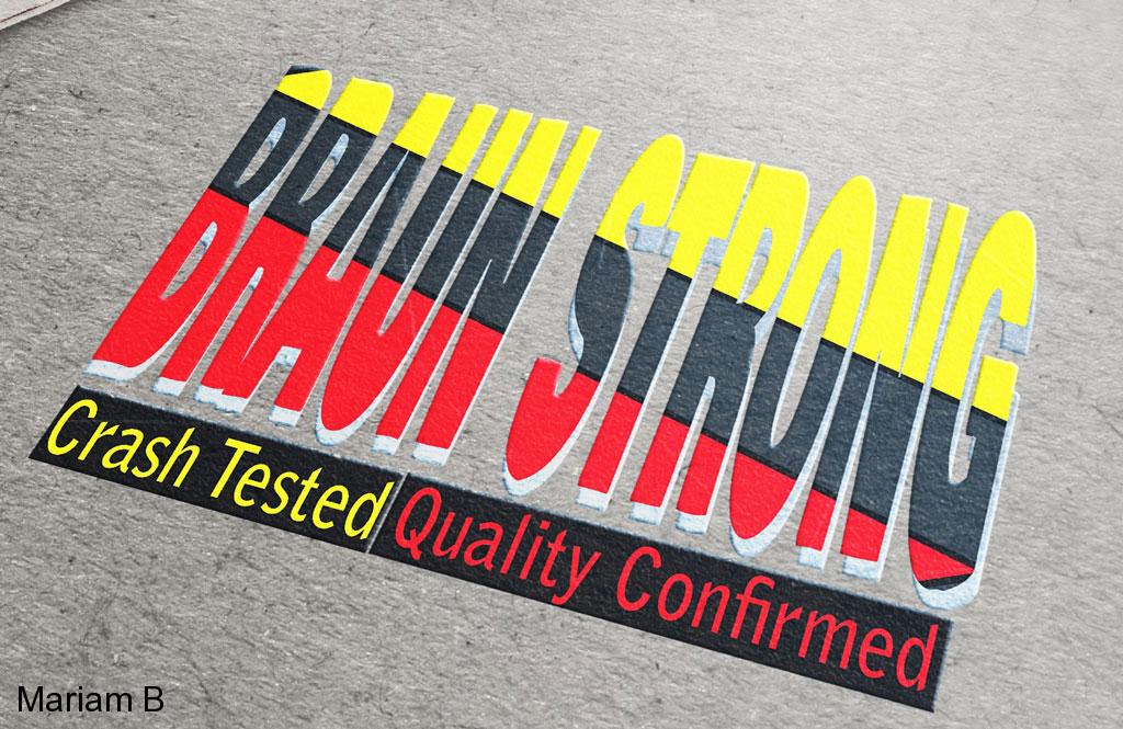 Branding Design Portfolio 17 Mariam Cheaitou Bazzi Branding Design Portfolio Bold Dash Strong logo design featuring red, yellow and black typography from the MB design portfolio.