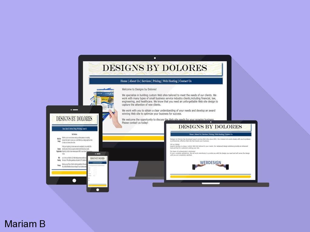 Web & Print Design Portfolio 3 Mariam Cheaitou Bazzi Web & Print Design Portfolio Responsive business website displayed across desktop, laptop, tablet and mobile devices by a Windsor, Ontario web designer.