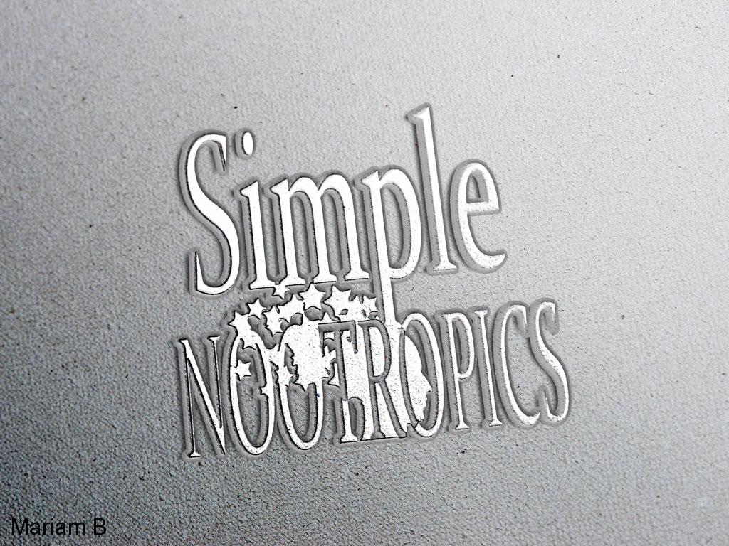 Branding Design Portfolio 5 Mariam Cheaitou Bazzi Branding Design Portfolio Embossed Simple Nutropics logo mockup demonstrating typography and logo application, designed for a Windsor, Ontario graphic design portfolio.