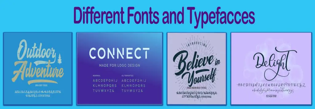 Different Fonts
